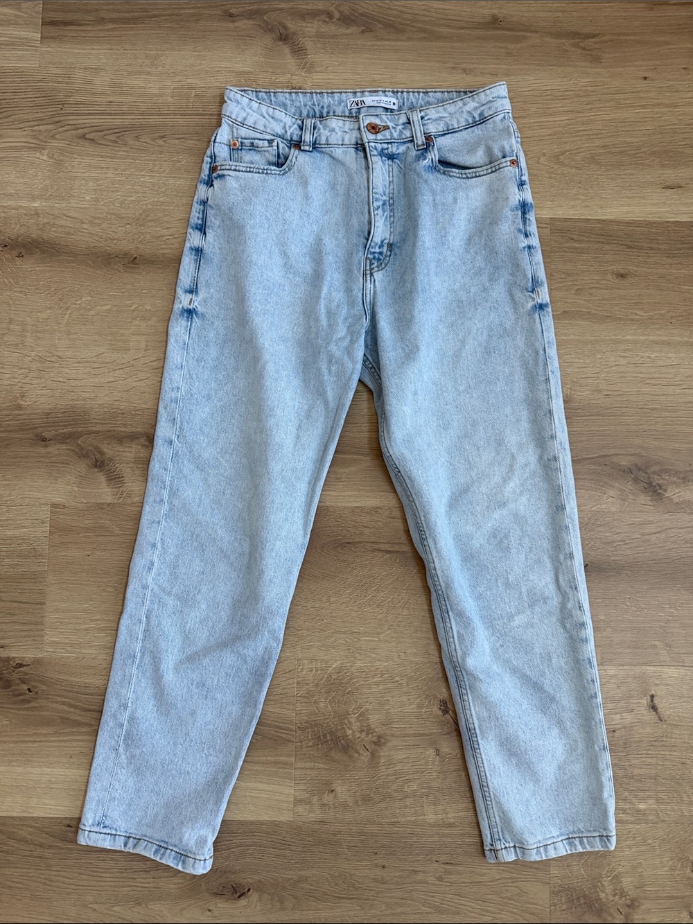Zara Light Blue Boyfriend Jeans